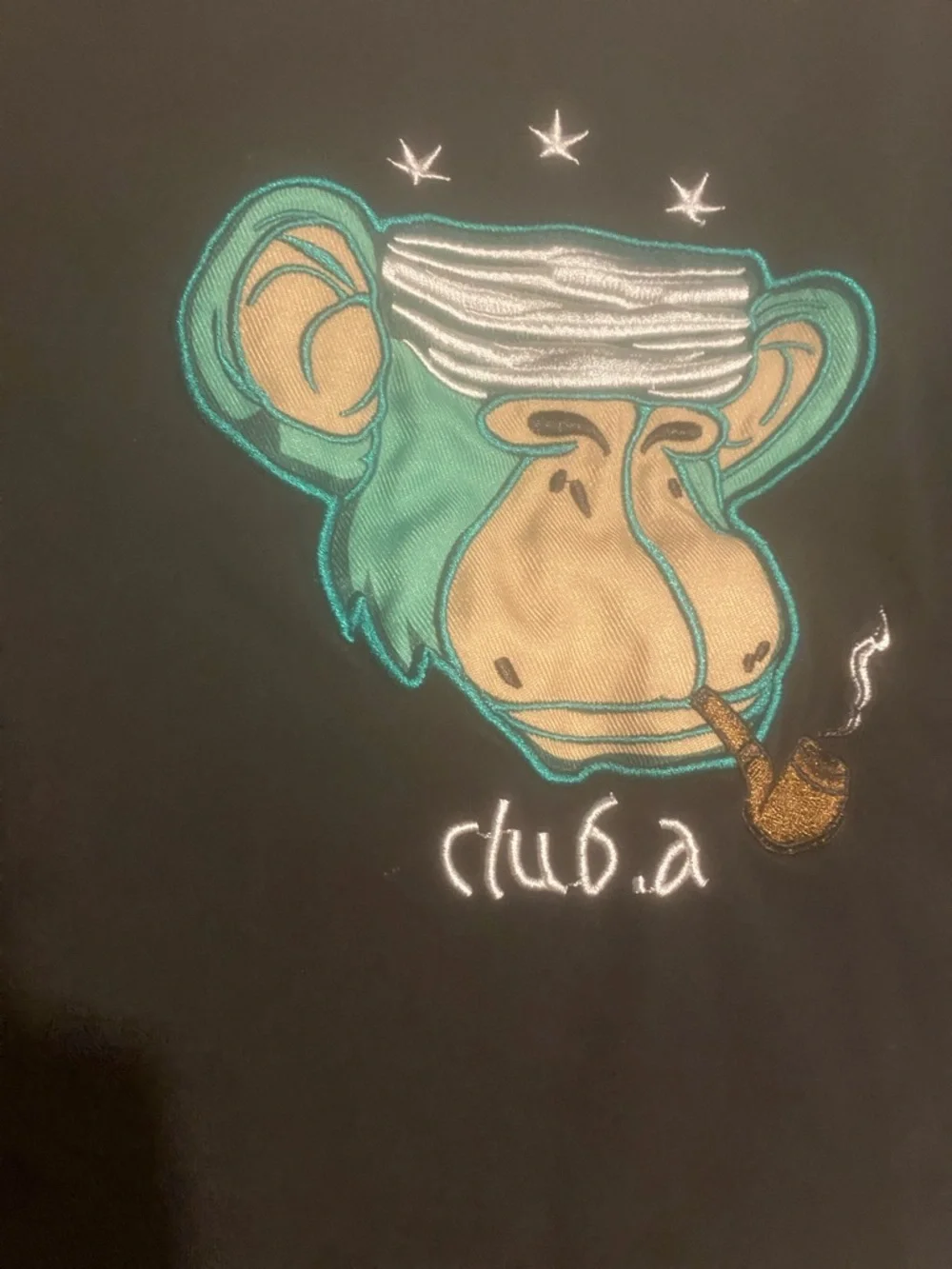 Black Graphic Crew Neck T-Shirt with Monkey Artwork - Picture 3 of 7